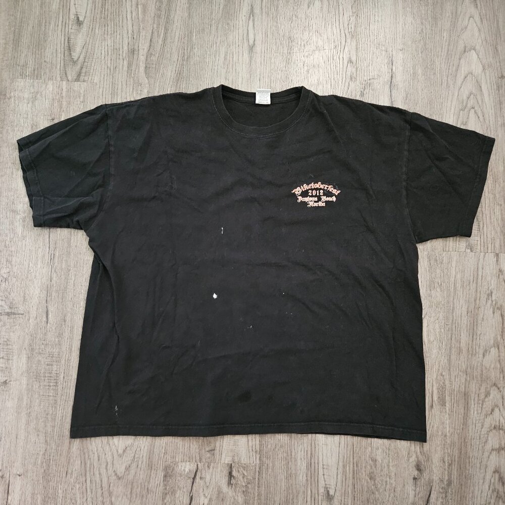 Keya Biketoberfest 2012 Daytona Beach Skull Graphic T-Shirt Black – Men’s 2XL